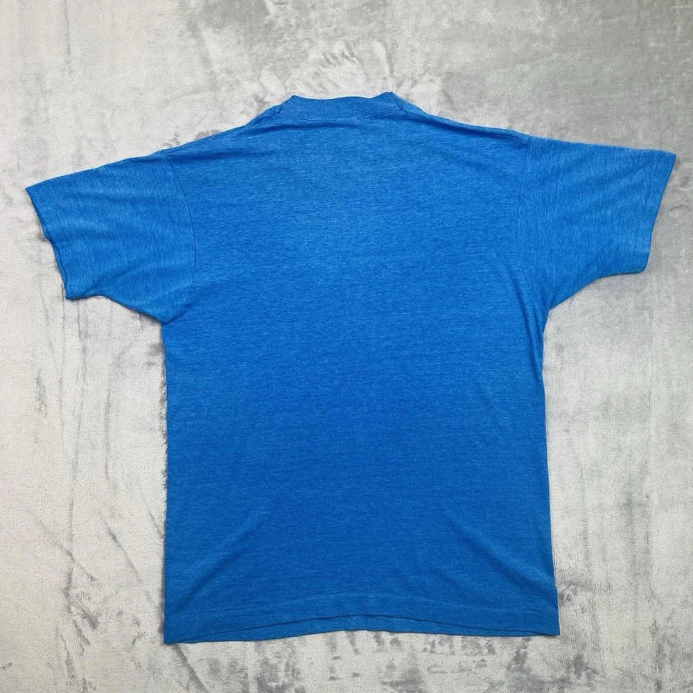 80s‎ 90s Vintage Milby High School ROTC Houston Texas T Shirt Blue Size Medium